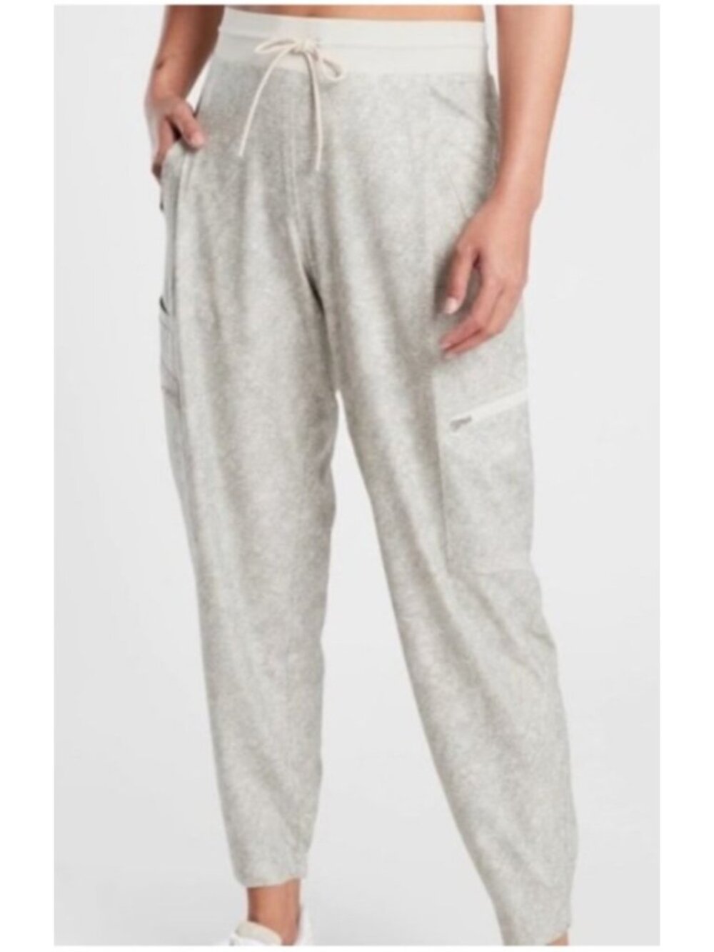 Athleta Women's Sz 10  Joggers in Viper Gray Drawstring Waist Pockets